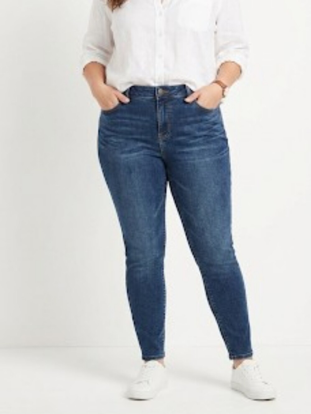Lane Bryant Skinny Blue Jeans with Comfortable Stretch